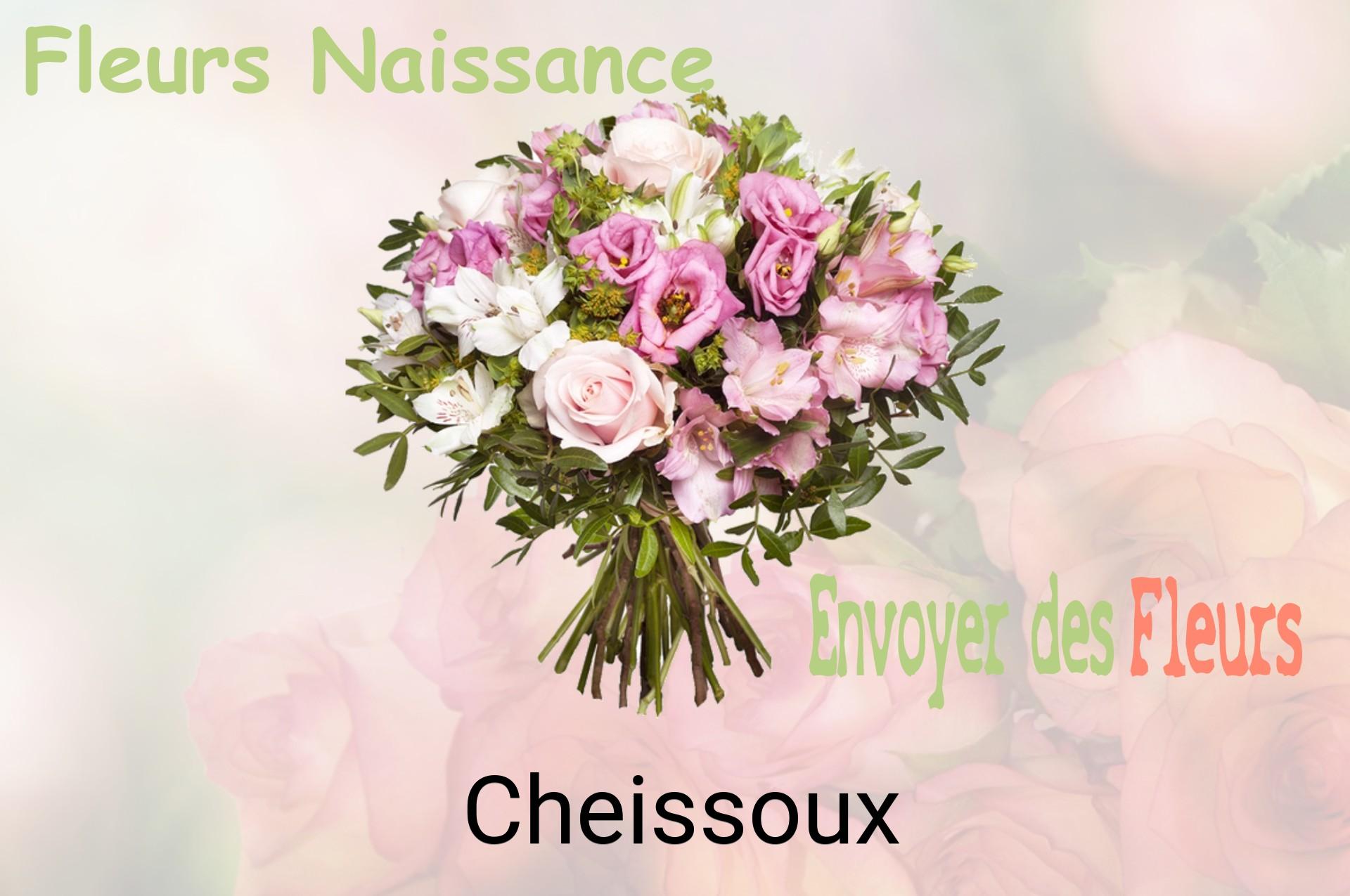 Bouquet de fleurs de naissance livré à Cheissoux